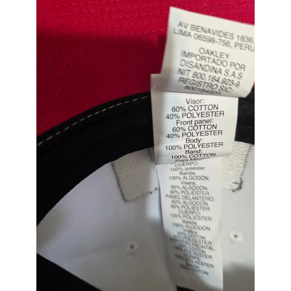 Oakley Tinfoil Trucker Hat Red White Blue Mesh Snapback Cap Mens OSFM